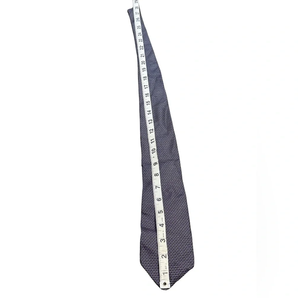 Lauren‎ Ralph Lauren Silk Tie Blue Geometric USA 56in